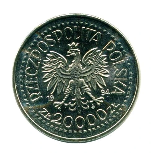 20 000 zł Otwarcie Nowego Gmachu Mennicy Państwowej 1994 r.