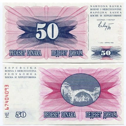 Bośnia i Hercegowina 50 Dinara