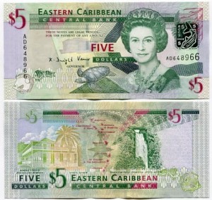 Karaiby Wschodnie 5 Dolarów 2008 r. UNC