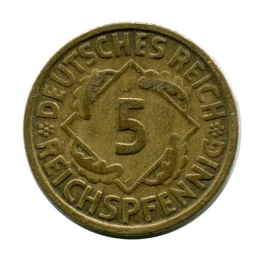 Niemcy 5 Pfennig 1925 r. 