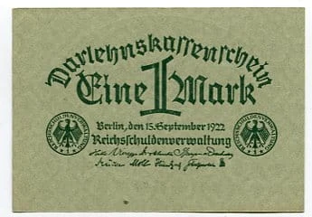 Niemcy 1 Marka 1922 r.