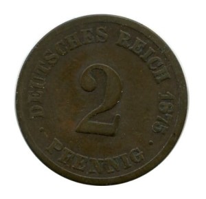 Niemcy 2 Pfennig 1975 r.