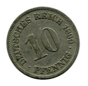 Niemcy 10 Pfennig 1899 r.