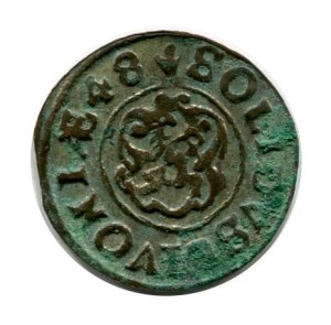 Szwecja Szeląg Krystyna Waza lata 1632 - 1654 r.