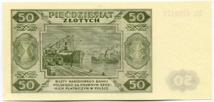 Banknot 50 zł 1948 r. WZÓR