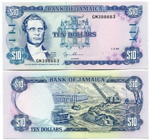 Jamajka 10 Dolar 1994 r. UNC