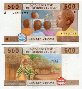 Kamerun 500 Francs 2002 r. UNC 