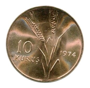 Turcja 10 Kurus 1974 r.