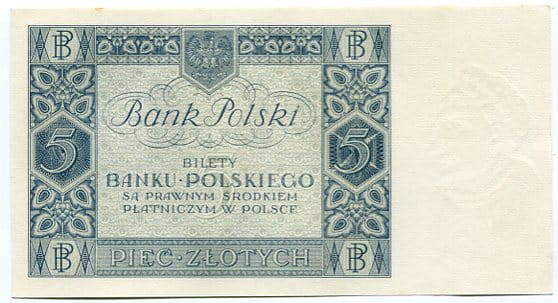 Banknot 5 zł 1930 r.