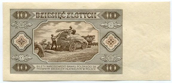 Banknot 10 zł 1948 r.  Sklep numizmatyczny Dukat