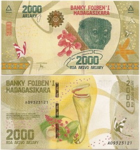 Madagaskar 2000 Ariary 2017 r. UNC