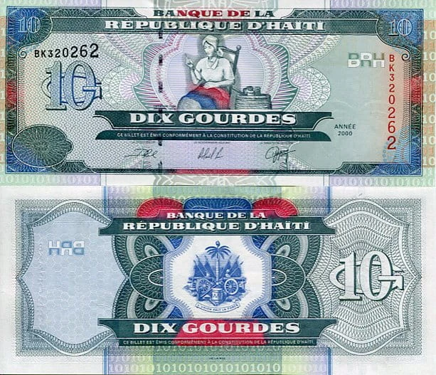 Haiti 10 Gourdes 2000 r. UNC