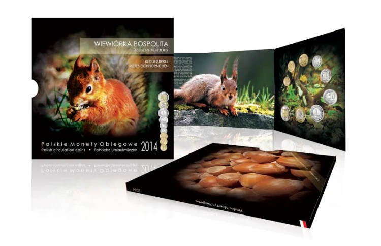 Menniczy zestaw monet obiegowych w etui 2014 r. 