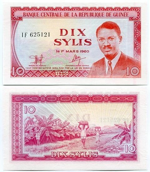 Gwinea 10 Sylis 1960 r. UNC