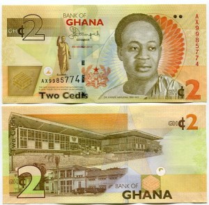 Ghana 2 Cedi 2013 r. UNC