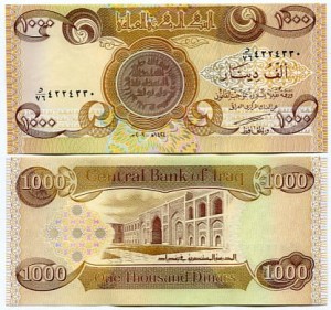 Irak 1000 Dinars 2003 r. UNC