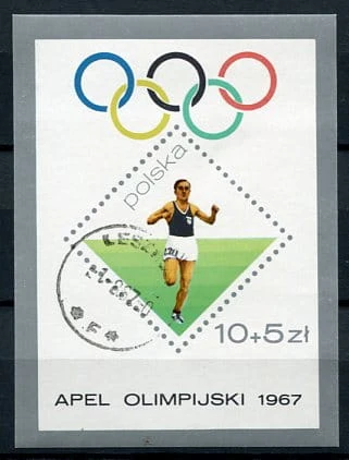 Znaczki 1967 r. Apel olimpijski
