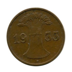 Niemcy 1 Pfennig 1933 r.