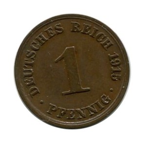 Niemcy 1 Pfennig 1915 r. 