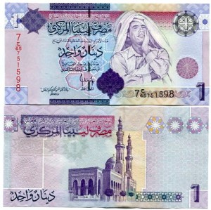 Libia 1 Dinar 2009 r. UNC
