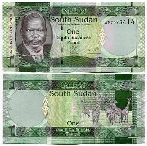 Sudan Południowy 1 Pound 2011 r. UNC
