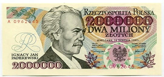 Banknot Polska 2000000 zł z 1992 r. A