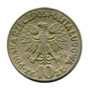 10 złotych Mikołaj Kopernik 1959 r.