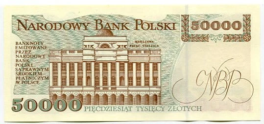Banknot Polska 50000 zł z 1993 r.