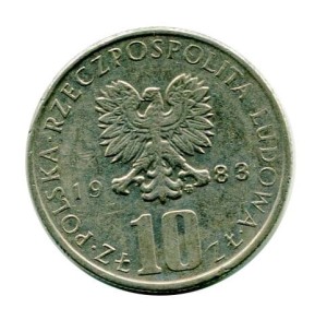 10 złotych Bolesław Prus 1983 r.