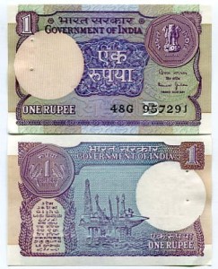 Indie 1 Rupii 1990 r. UNC