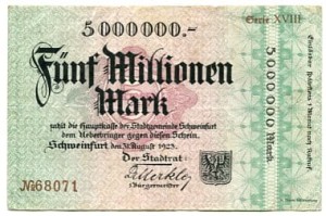 Niemcy 5 Millionen Mark 1923 r. 