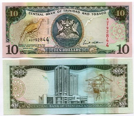 Trynidad i Tobago 10 Dollar 2002 r. UNC