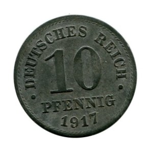 Niemcy 10 Pfennig 1917 r.