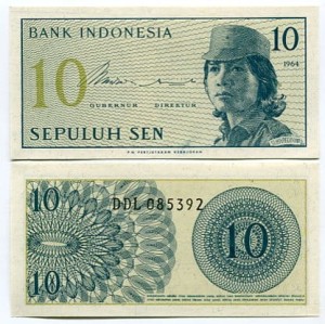 Indonezja 10 Sen 1964 r. UNC