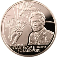 10 zł Ag Generał brygady Stanisław F. Sosabowski (1892-1967)