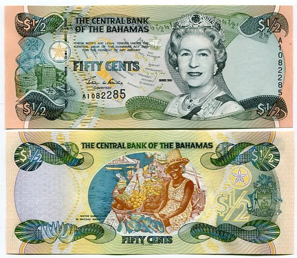 Bahamy 1/2 Dollar 2001 r. UNC