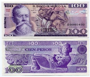 Meksyk 100 Pesos 1982 r. UNC