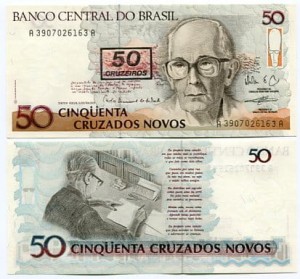 Brazylia 50 Cruzeiros 1990 r. UNC