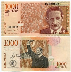 Kolumbia 1000 Pesos 2016 r. UNC