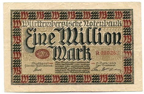 Niemcy 1 Million Mark 1923 r. 
