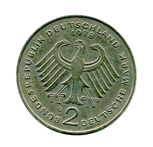 Niemcy 2 Marki 1978 r. Theodor Heuss