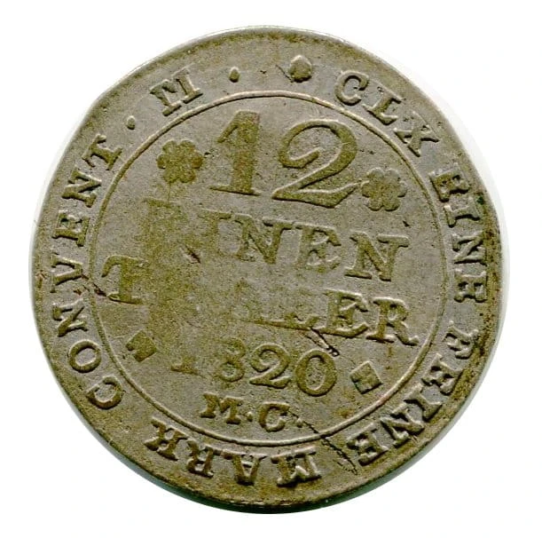 Prusy 1/12 Thaler 1820 r.