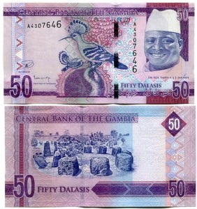 Gambia 50 Dalasis 2015 r. UNC
