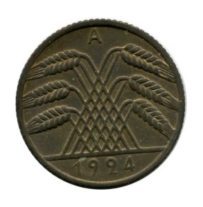 Niemcy 10 Pfennig 1924 r. 
