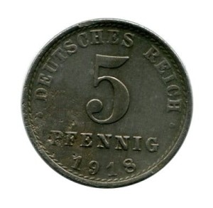 Niemcy 5 Pfennig 1918 r.
