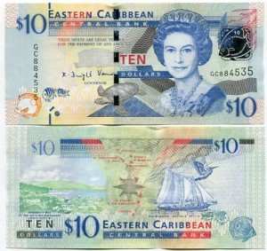 Karaiby Wschodnie 10 Dolarów 2016 r. UNC