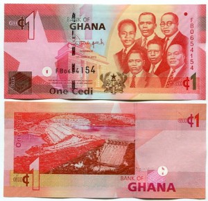 Ghana 1 Cedi 2015 r. UNC
