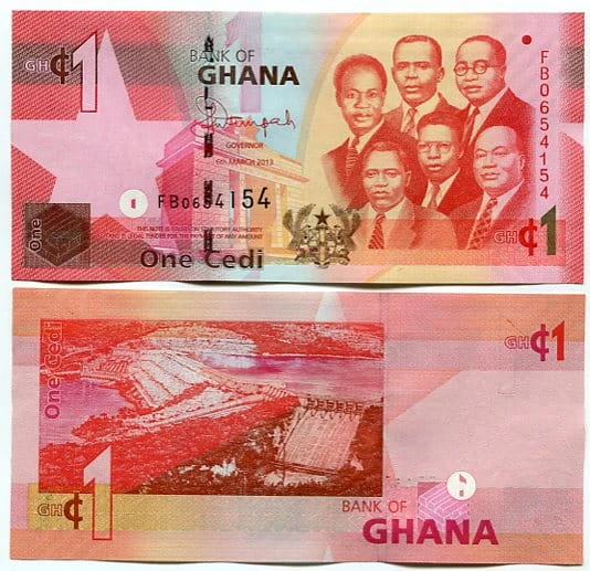 Ghana 1 Cedi 2015 r. UNC