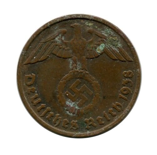 Niemcy 2 Pfennig 1938 r.
