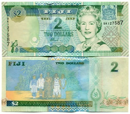 Fidżi 2 Dollars 2002 r. UNC 